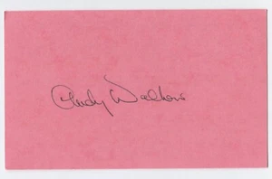 AUDREY DALTON Karteikarte 3x5 authentisches Autogramm ~Bühnenfilmschauspielerin~ - Bild 1 von 1