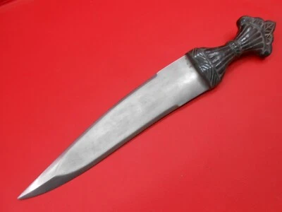Indo Persian Mughal Wootz Dagger Dark Green Aventurine Jade Handle C68 - Image 1 of 4