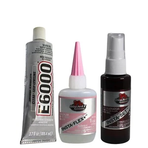 Subwoofer Recone Kit, 3.7oz Clear High Viscoscity E6000 & 1oz Flex CA Glue Kit - Picture 1 of 4