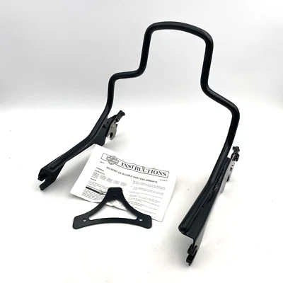 oem Harley 52300441 Short Black Holdfast Sissy Bar Backrest 18-24 Fatboy FXBR - Image 1 of 4