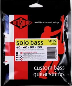 Rotosound SM55 'Solo Bass' Stainless Steel Pressure 4-String Bass strings 40-100 - Picture 1 of 1