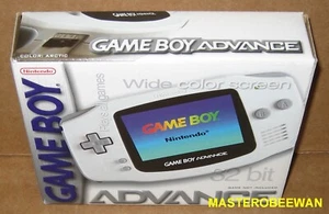 Consola de juegos portátil blanca Game Boy Advance caja abierta - Imagen 1 de 5