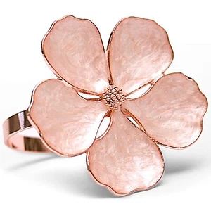 Juego de 12 servilletas de oro rosa de Pascua otoño Navidad para elegante pestaña... - Imagen 1 de 6