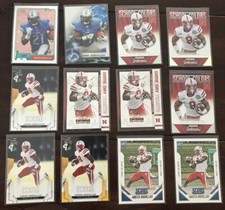 AMEER ABDULLAH 12 CARD ROOKIE LOT TOPPS CHROME AND PLATINUM, PANINI, SCORE, LEAF