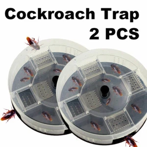 Caja De Trampas De Cucarachas Efectiva Reutilizable, 2 Unidades Muy Efectiva - Picture 1 of 6
