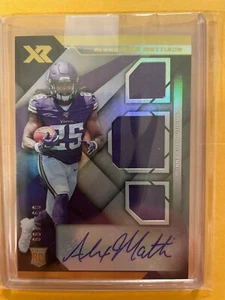 Panini Xr 2019 fútbol americano Alexander Mattison RPA triple parche radiocontrol #/199 número 234 - Imagen 1 de 2