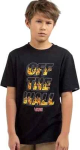 Vans Jungen Off the Wall Grafik Baumwolle T-Shirt schwarz Up in Flames Medium - Bild 1 von 6