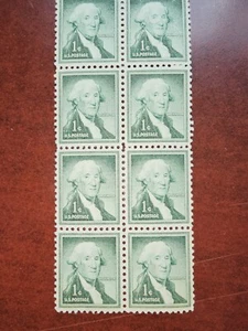 1954-68 US 1c Block Of 10 Stamps Scott #1031 - Picture 1 of 5