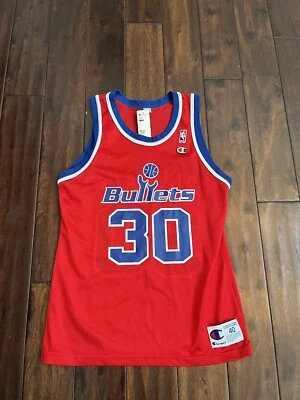 Camiseta Rasheed Wallace Deadstock Washington Bullets Champion com etiquetas! - Imagem 1 de 4