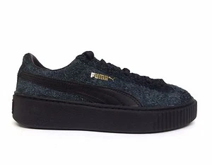 PUMA Women's SUEDE PLATFORM ELEMENTAL Casual Shoes Puma Black 362224-01 a - Picture 1 of 5