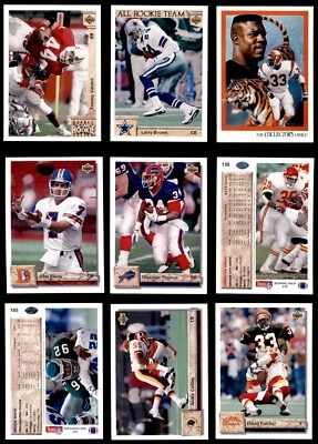 1992 Upper Deck Series 1 Football Complete Your Set #1-250 You Pick! - Image 1 of 2