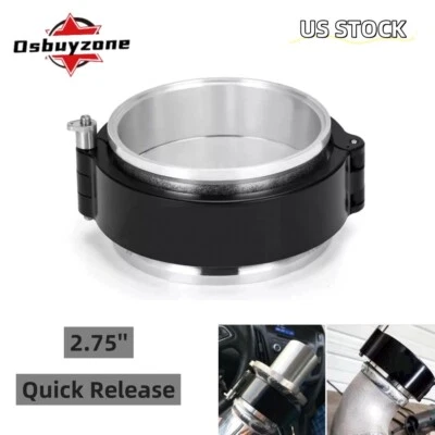 Abrazadera de banda en V HD de 2,75"" 70 mm de aluminio de liberación rápida para tubos intercooler de admisión Foto 1 de 4