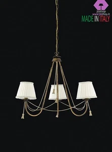 lampadario 3 luci nuovo ferro battuto camera letto ingresso classico cameretta - Foto 1 di 3