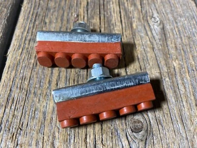 PASTILLAS Y SOPORTES DE FRENO DE BICICLETA DE COLECCIÓN PARA BICICLETAS MUSCULARES BMX CARRETERA DE LA VIEJA ESCUELA Foto 1 de 2