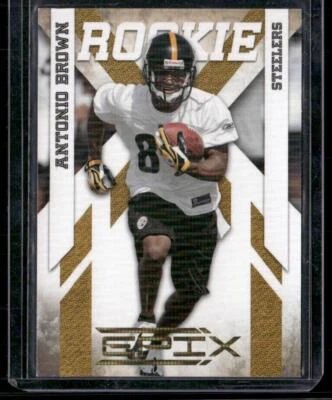 2010 Panini Epix #107 Antonio Brown Gold Rookie #/100 - Image 1 of 2