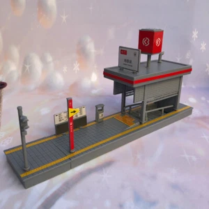 Simulación de estación de metro plataforma cruce escena micro-paisaje decoración - Imagen 1 de 17