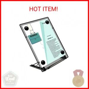MaxGear Desktop Document Holder for Typing, Paper Holder Stand for Desk with 4 M - Picture 1 of 2
