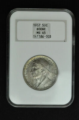 1937 Boone Commemorative Half Dollar NGC MS65 - Image 1 of 4