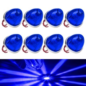 LED Side Marker Watermelon Lights Bulbs Signal DRL Lamp Truck Trailers 12V 24V - Picture 1 of 12