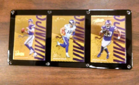 MINNESOTA VIKINGS 3 CARD PLAQUE KIRK COUSINS ADAM THIELEN DALVIN COOK Cover