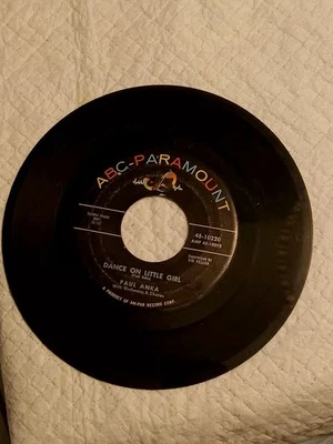 Paul Anka DANCE ON LITTLE GIRL (ROCK N ROLL) (45) 7 Inches #10220 (1961) EX - Image 1 of 4