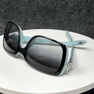 Tiffany & Co Sunglasses TF 4047-B 8055/3C 55□19 3N Black Turquoise Butterfly - Picture 1 of 18