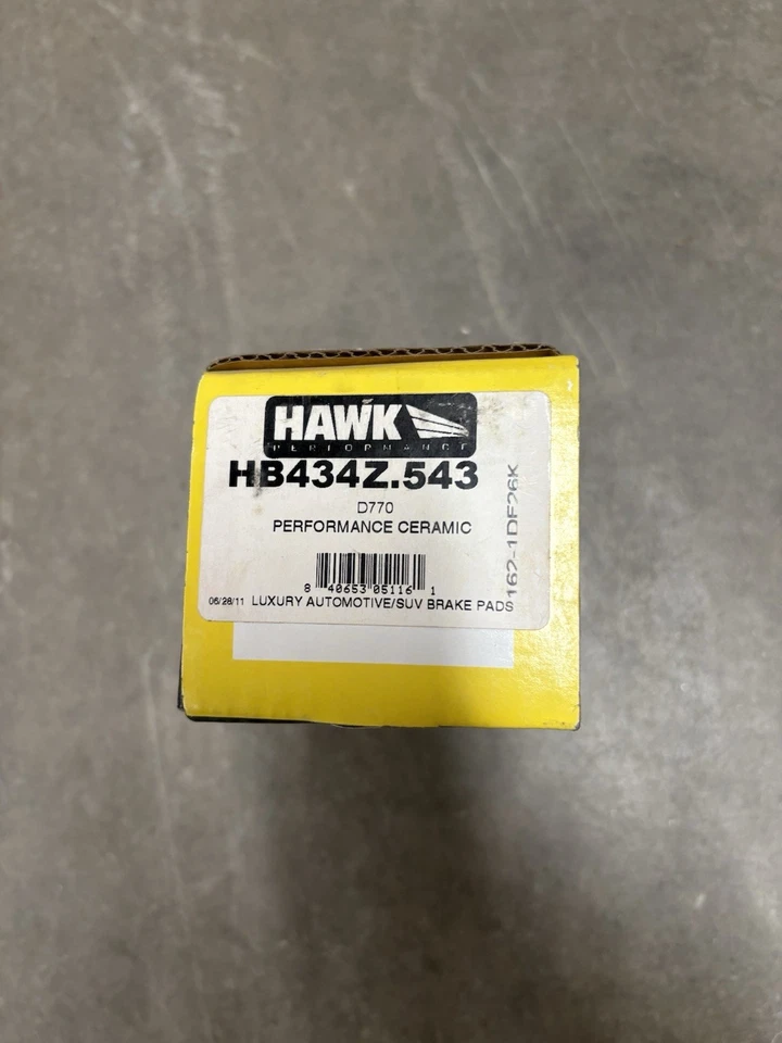 Pastillas de freno traseras Hawk HB434Z.543 Performance cerámica Subaru Impreza Legacy WRX Foto 1 de 2