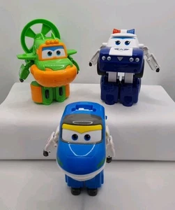 Paquete de avión Super Wings Transform-A-Bots x3 Swampy Kim Tony 5" muy raro en muy buena condición  - Imagen 1 de 22