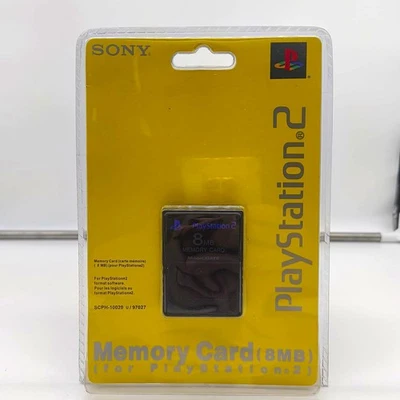 MEMORY CARD NERA SONY PLAYSTATION 2 8MB SCPH-10020 PS2 - NUOVO SIGILLATO SEALED - Immagine 1 di 4