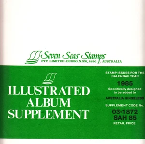 Australian Seven Seas Hingeless Supplement. 1985. 8 Pages. - Picture 1 of 2