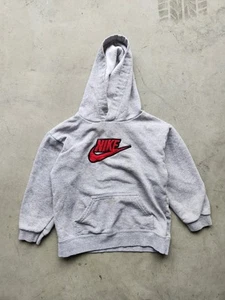 VTG Y2K Nike Kids 7 Youth Hooded Sweatshirt Sportswear - Picture 1 of 7