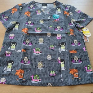 Illumination Presents MINIONS Unisex Medical Uniform/Scrubs Size M - NWT - Picture 1 of 11
