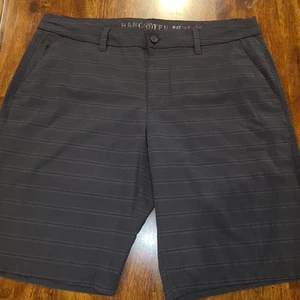 Pantalones Cortos Hang Ten Para Hombre 38 Rayas Negras Natación Surf Tabla Playa Ligeros - Imagen 1 de 9