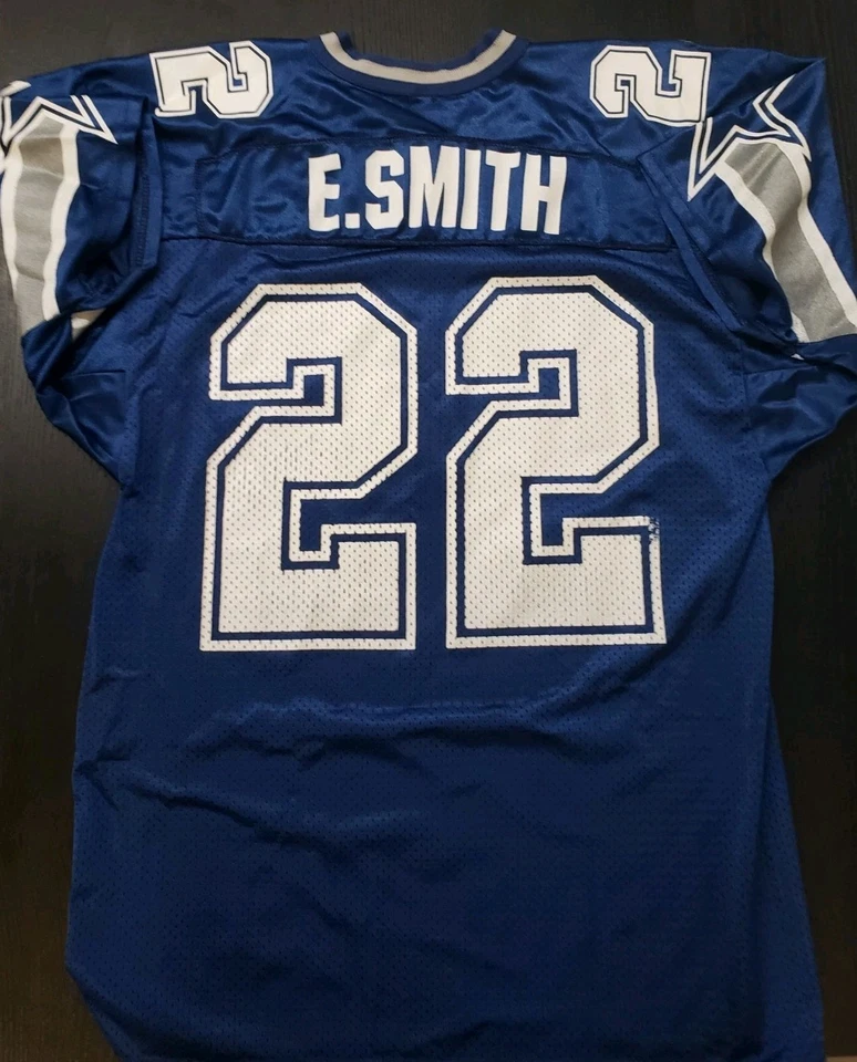 Camiseta Emmitt Smith 1994 De Colección Rara Dallas Cowboys Azul Grande 46 Pro Line Wilson Foto 1 de 4