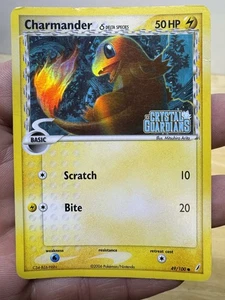 Charmander Crystal Guardians Stamped Reverse Holo Card 49/100 EX - Picture 1 of 2