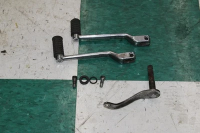 00-06 Heritage Softail Classic FLSCI Chrome Foot Peg Shifter Set OEM Factory WTY Foto 1 de 4