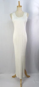 PLEATS PLEASE White Sleeveless Dress ISSEY MIYAKE 190 9286 - Picture 1 of 6