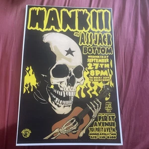 Hank III and Assjack June 2000 Gig Poster/Flyer 2000 First Avenue-Mpls. MN - Picture 1 of 1