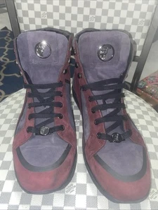 Versace Men’s High-Top Sneakers Burgende Size 44 US 10.5/11. - Picture 1 of 17