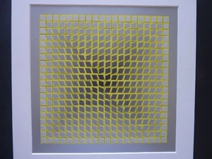 VICTOR VASARELY - Farbige Druckgraphik 1973 "Grafische Muster & Illusion" !! - Bild 1 von 1