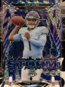 Cam Ward 2025 Panini Mosaic Blue Storm Mosaic #/99 #2 Rookie RC Titans TZ - Imagen 1 de 2