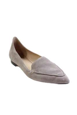 M.Gemi Women's Sacchetto Pointed Toe Suede Slip-On Flat Shoe Gray Size 40.5 - Image 1 of 4