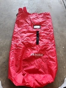 Angel Baby Car Seat Air Travel Bag Red Fragile Carseat Bag Airplane Gate Check - Picture 1 of 10