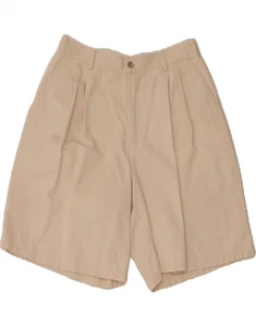 RALPH LAUREN Womens High Waist Pegged Chino Shorts US 10 Large W28 Beige AK01 - Picture 1 of 3