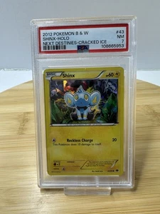 Pokémon B & W Shinx #43/99 Next Destinies Cracked Ice Holo 2012 PSA 7 casi nuevo - Imagen 1 de 6