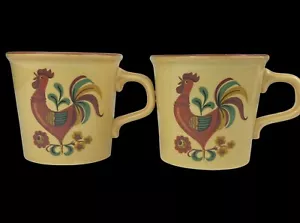 Juego de 2 tazas de café gallo vintage TAYLOR INTERNATIONAL ☆ ¡RARAS!¡! - Imagen 1 de 6