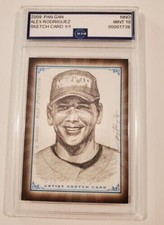 ALEX RODRIGUEZ 1/1 SKETCH CARD 1/1 GRADED MINT 10 SIGNED  ARTIST PAN GAN 2009