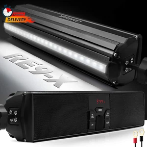 Gohawk RE9-X Gen.3 Waterproof Bluetooth Motorcycle Stereo Speakers LED Soundbar - Picture 1 of 12