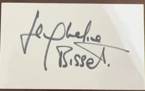 JACQVR LINE BISSETT REAL handsigniert handsigniert 3X5 P-001 - Bild 1 von 2