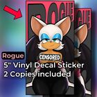 Rogue the Bat Anime Photo Stickers - 2 Copies / Size: 5